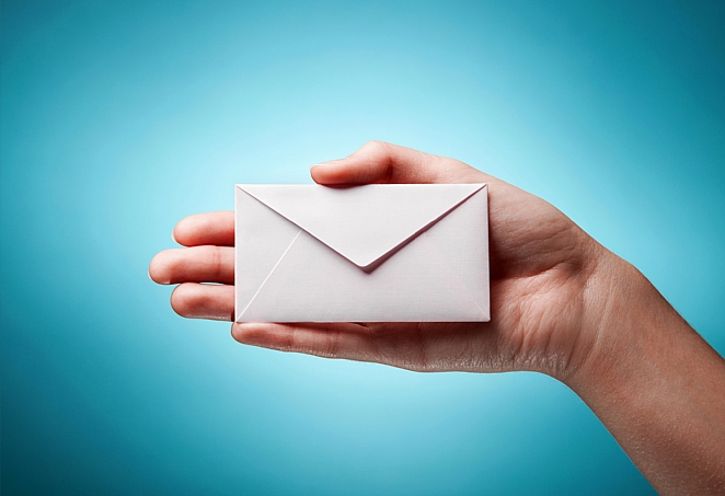 Een originele enveloppe trekt de aandacht Een originele enveloppe trekt de aandacht