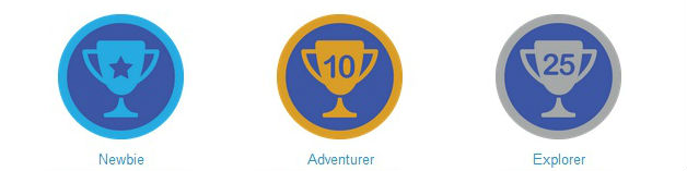Foursquare: newbie, adventurer, explorer