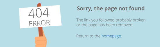 404 page: error