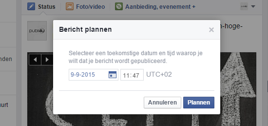 FB post plannen