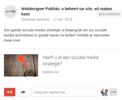 Sociale media links voor linkbuilding