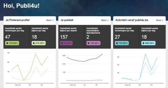 Statistieken Pinterest