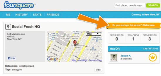 Foursquare Claim