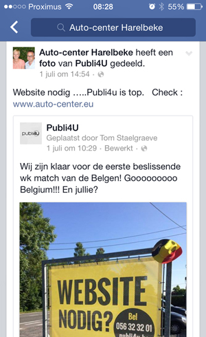 Facebook getuigenis Auto Center