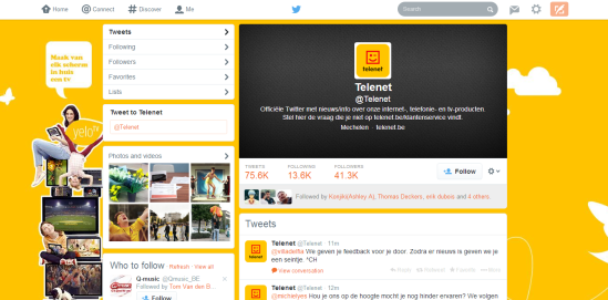 Telenet Twittert