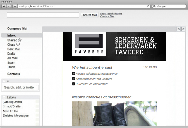 Nieuwsbrief Schoenen Faveere