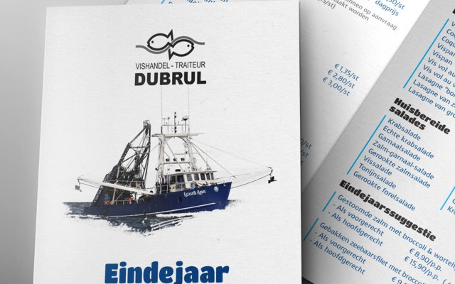 Eindejaarsfolder voor Dubrul uit Rollegem