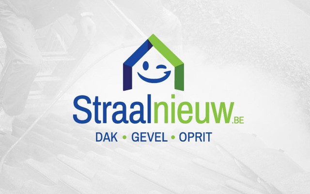 Gloednieuw logo ontwerp voor Straalnieuw uit Kortrijk