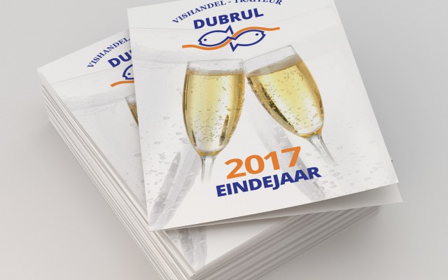 Eindejaarsfolder Vishandel Dubrul uit Rollegem