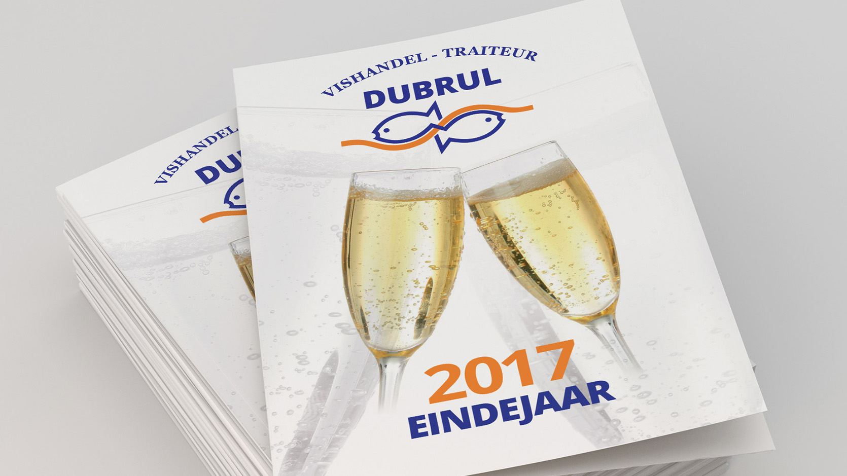 Grafisch ontwerpbureau Publi4U stond in voor het ontwerpen en drukken van de eindejaarsfolder voor Vishandel Dubrul uit Rollegem.  Ook nood aan een folder? Grafisch ontwerpbureau Publi4U stond in voor het ontwerpen en drukken van de eindejaarsfolder voor Vishandel Dubrul uit Rollegem.  Ook nood aan een folder?