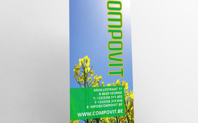 Roll-up banners voor Compovit uit Rollegem en Veurne