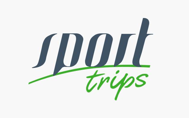 Fris en modern logo voor Sport Trips uit Kortrijk