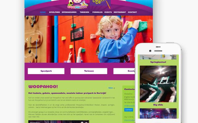 Pro pakket website voor Woopahoo uit Kortrijk