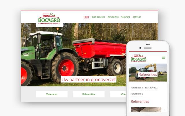 Pro pakket website voor Bocagro uit Aalbeke