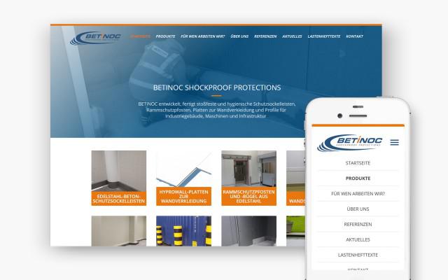 Website op maat voor Betinoc uit Duitsland